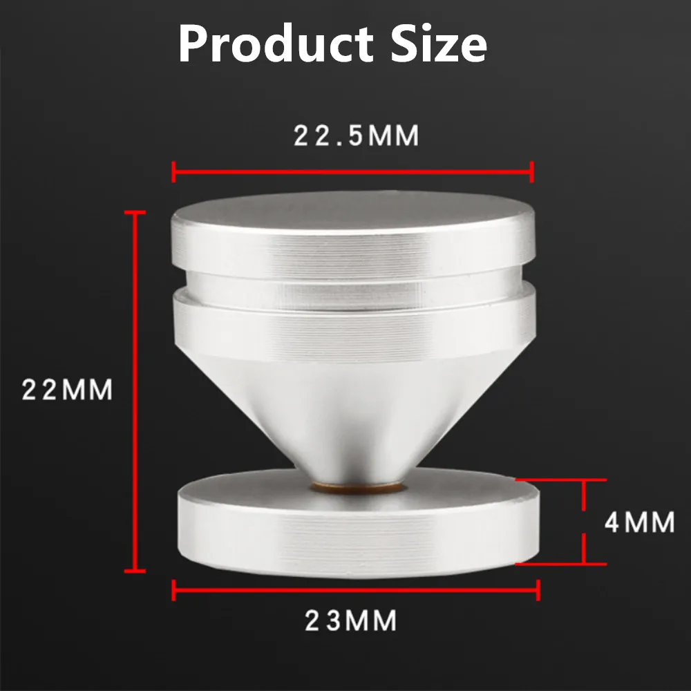 4 компл Hi Fi аудио ног Шипы Конус пол Ноготь на ноге Алюминий сплав Динамик компакт