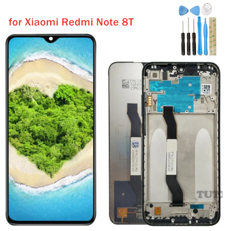 ЖК дисплей для Xiaomi Redmi Note 8T сенсорный экран с рамкой и дигитайзером в сборе