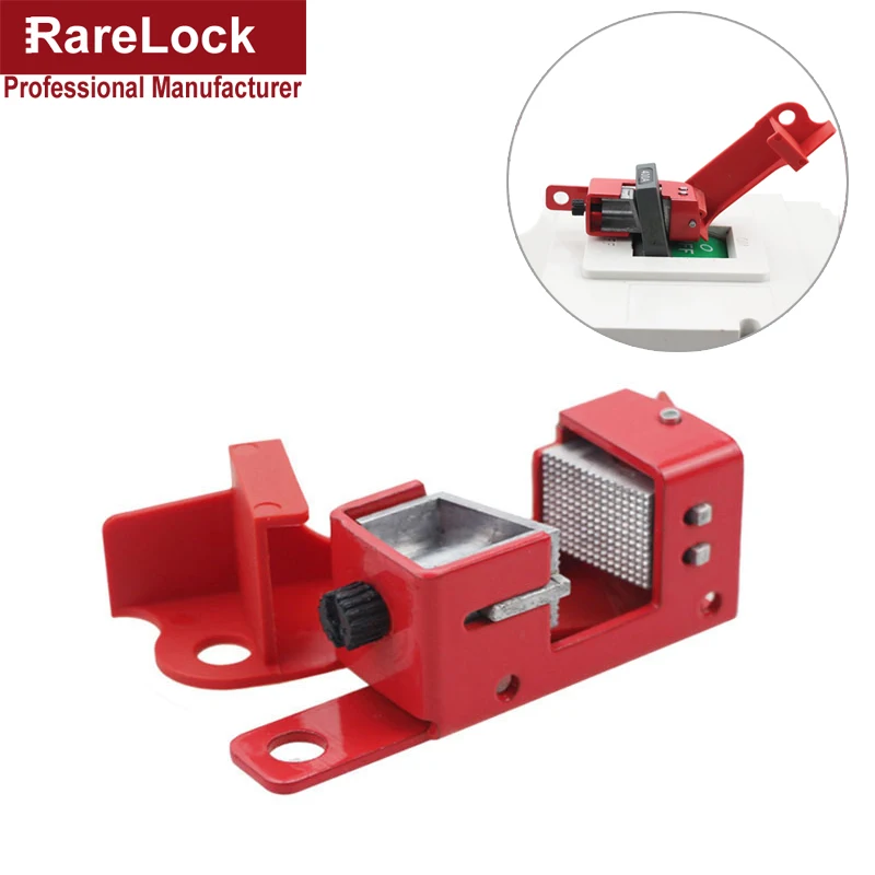 

Zinc Alloy Miniature Circuit Breaker Handle Lock Air Switch Shutdown Lock Safety Lock Rarelock MA037 E