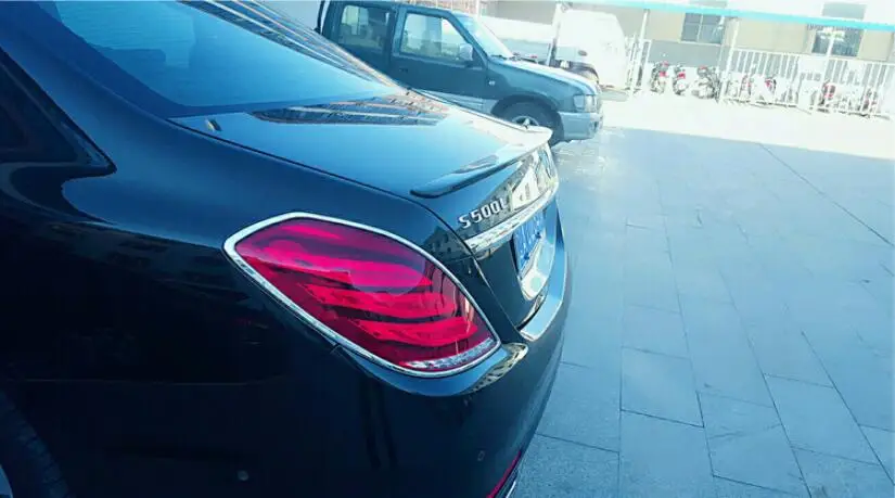 Карбоновая Автомобильная задняя крыла выступ Спойлеры для Benz S Class W221 S350 S400 S450 S500
