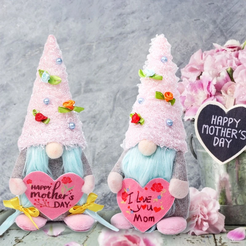 

Happy Mother's Day Gnome Tomte Nisse Swedish Elf Dwarf Farmhouse Kitchen Decor 23GB