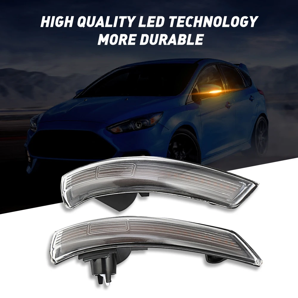 

Left Side mirror light Right For Ford Focus Mondeo 3528SMD Replacement Car Auto