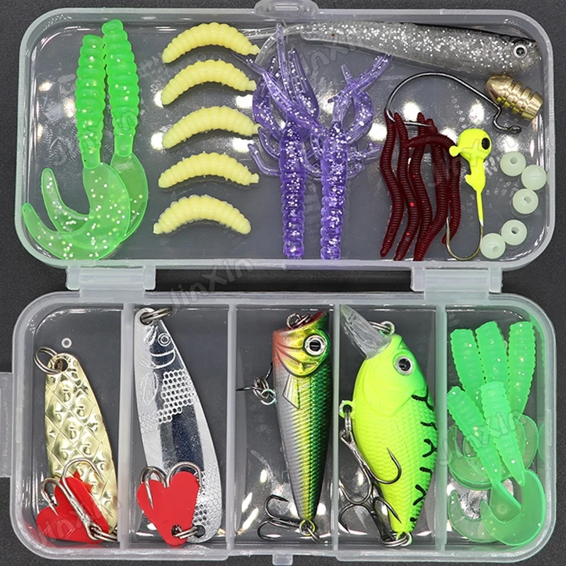 Бесплатная доставка Искусственные Мягкие рыболовные приманки комплект Шад