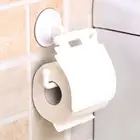 Настенный пластиковый держатель на присоске для рулона туалетной бумаги в ванную комнату с крышкой аксессуары для ванной комнаты