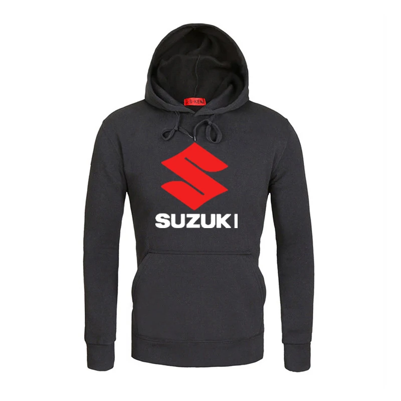 Толстовка с капюшоном для мужчин, автомобиль Suzuki, принт логотипа, Толстовка весна-осень, модная мужская толстовка с капюшоном в стиле хип-хоп harajuku, Повседневная Толстовка из флиса, спортивный костюм