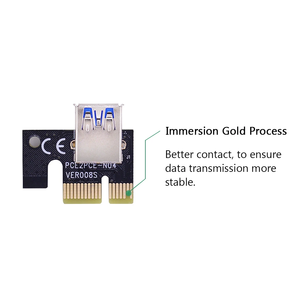 Двойной светодиодный VER009S USB 3 0 PCI E Riser VER 009S Express 1X 4x 8x 16x расширитель переходника