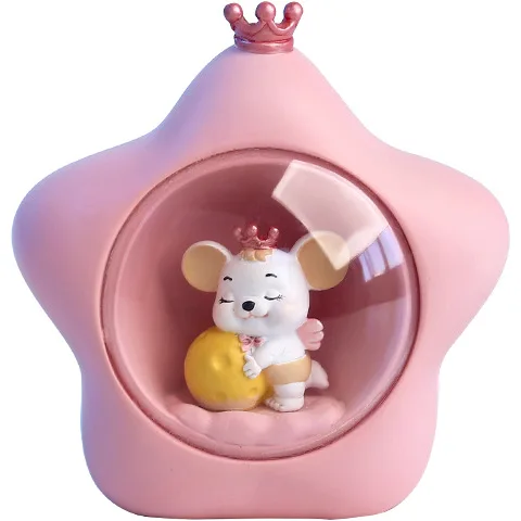 Деньги Фортуна мультфильм мышь медведь украшения богатые мыши маленькая статуя