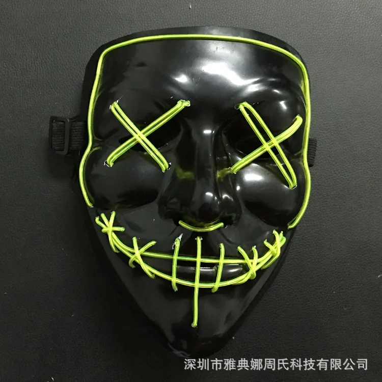 Светящаяся маска призрак шаг танцы Хэллоуин ночь смерти | Тематическая одежда и