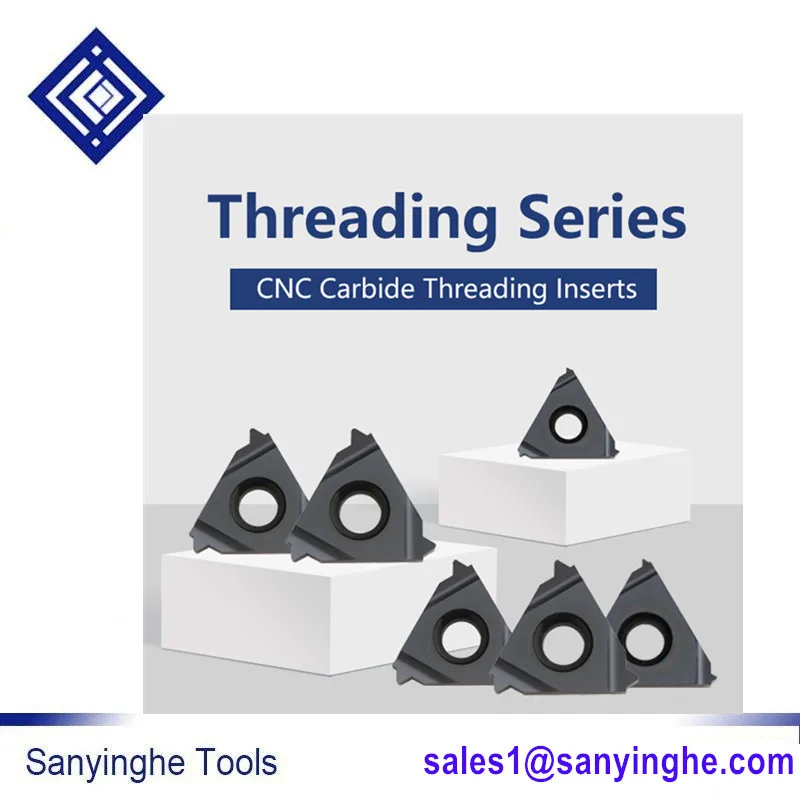 

free shipping 10pcs/lots sanyinghe 14BSPT 11NR/14BSPT 16NR/14BSPT 16ER cnc carbide threading inserts for stainless steel