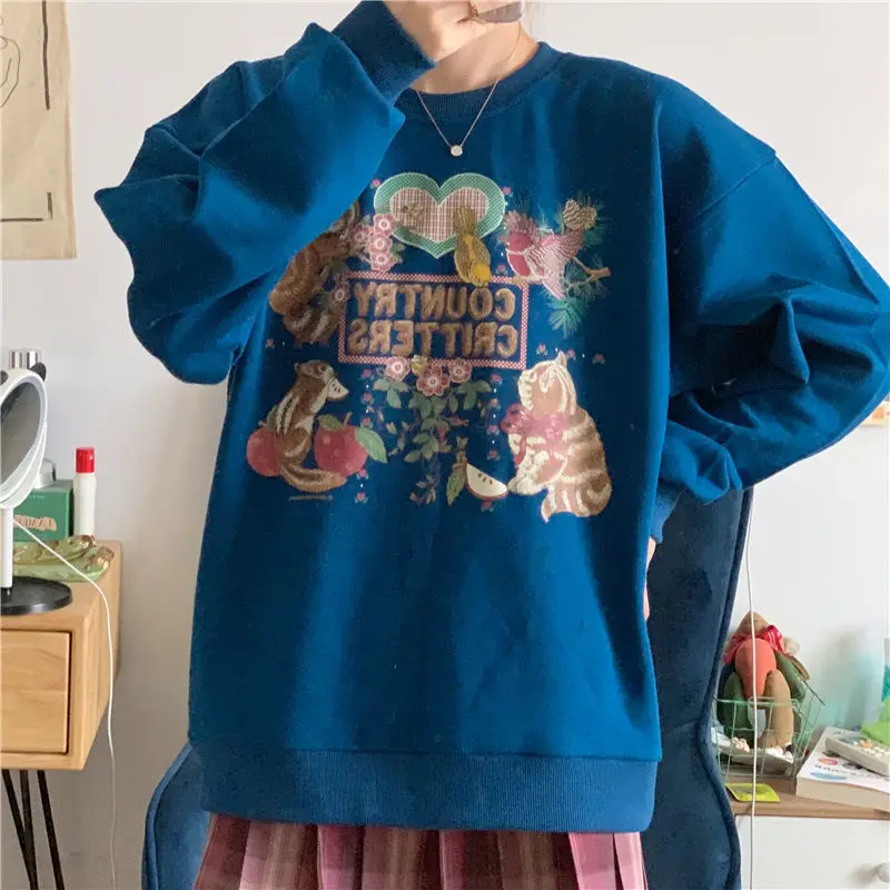 Новинка 2021 осенняя Женская толстовка с принтом тонкая Толстовка большого
