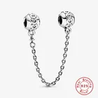 Женский браслет из серебра 925 пробы, с подвеской-бусиной