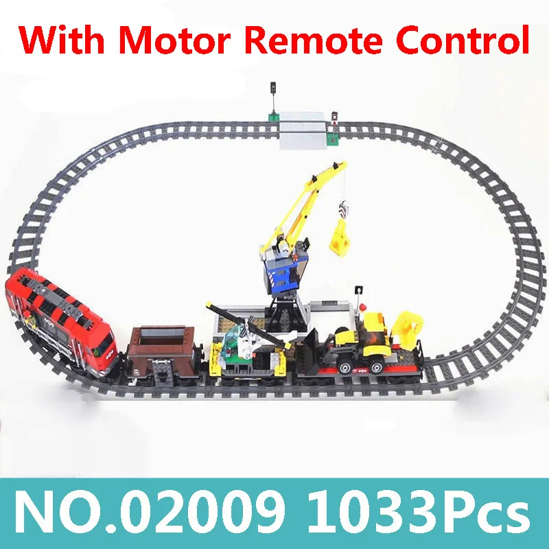 02009 King Bricks 02039 02118 с дистанционным управлением грузовой поезд технологические строительные блоки городской поезд игрушки для детей 60198 Lepinblocks - Цвет: 02009