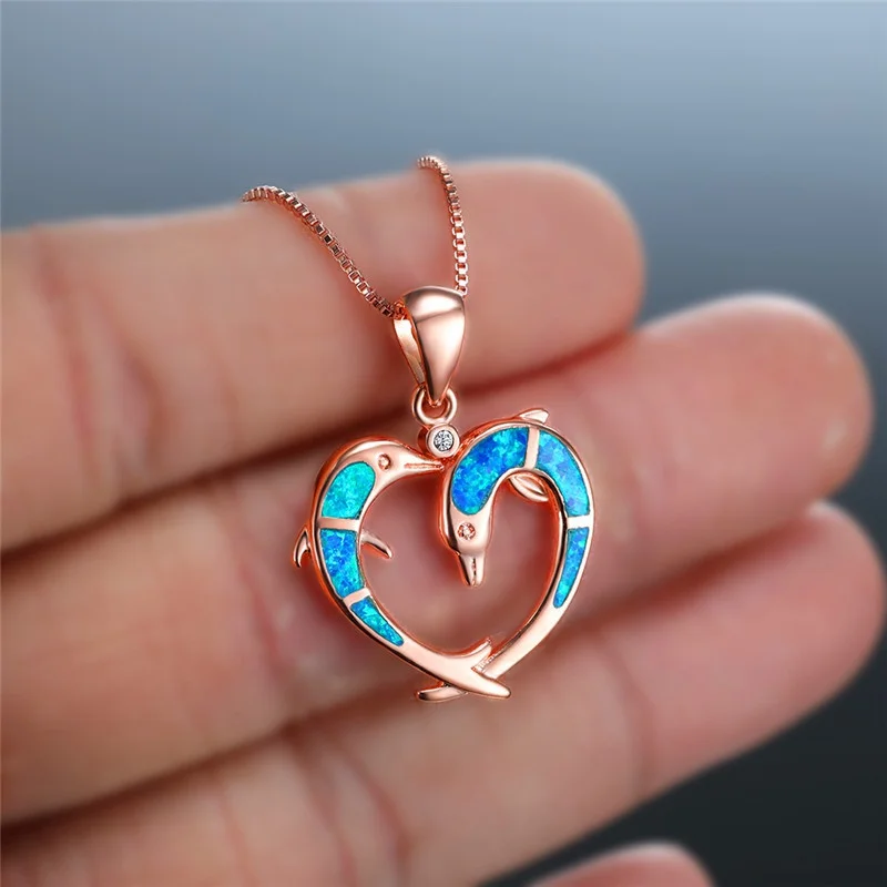 

Women Necklace Exquisite Fashion Heart Alloy Pendant Wedding Necklace Birthday Gift Jewelry Accessories