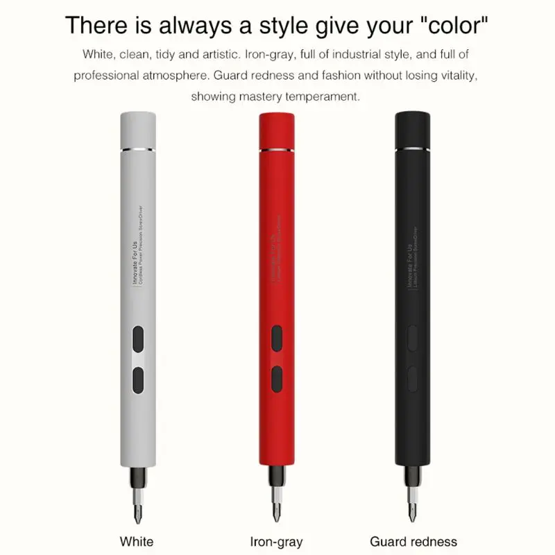

1 Set Mini Electric Screwdriver Portable Cordless Power Screw Driver Kit 22 Screwdriver Bits Set for Small Device Repair