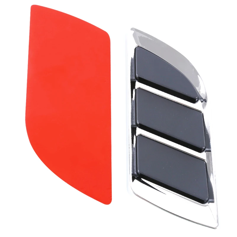 

1 Pairs Car Air Intake Flow Vent Fender Decorative Stickers Side Mesh Cover Front Bumper Hood Bonnet Grilles Vent Decals