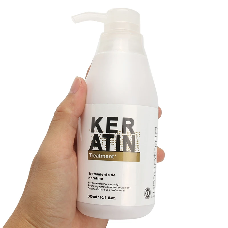 

Purc 300ml 0% to12% Formalin Brazilian Keratin Hair Treatment Straightening Repair Curly Hair Products + 100ml Purifying Shampoo