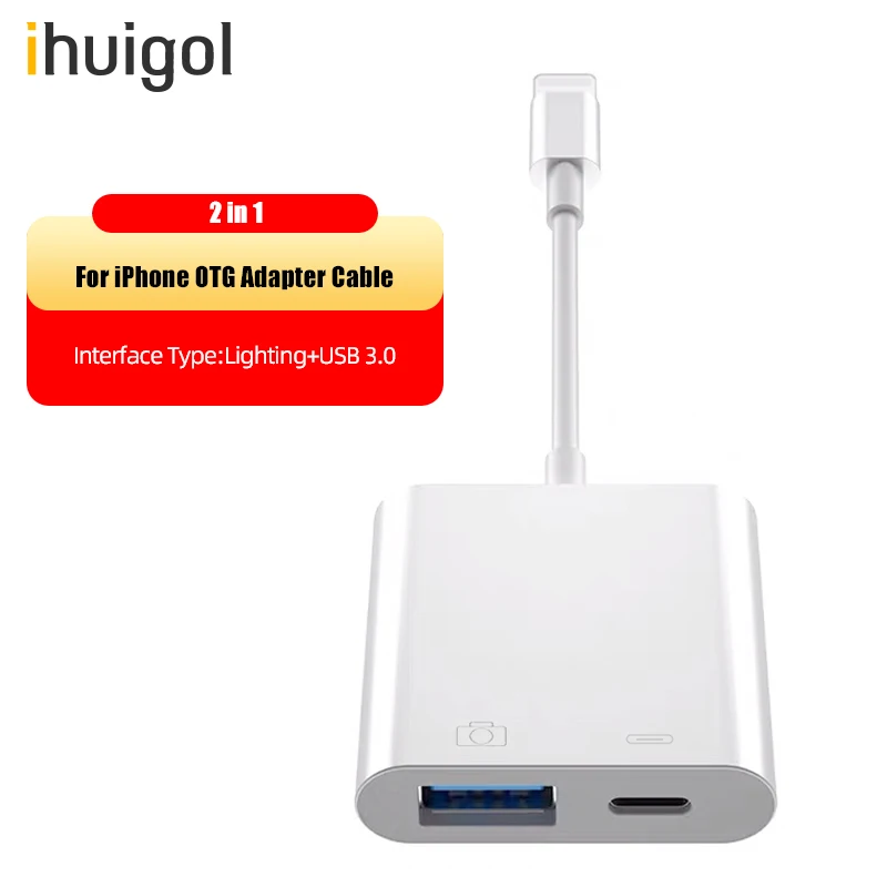 Адаптер ihuigol для Apple OTG адаптер USB 3 0 iphone 11 Pro Max XR XS X 8 7 6 5 Plus IOS 13 быстрая зарядка