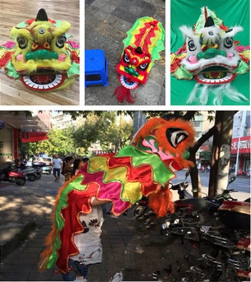 Реклама Китайский народный художественный талисман льва танцевальный костюм