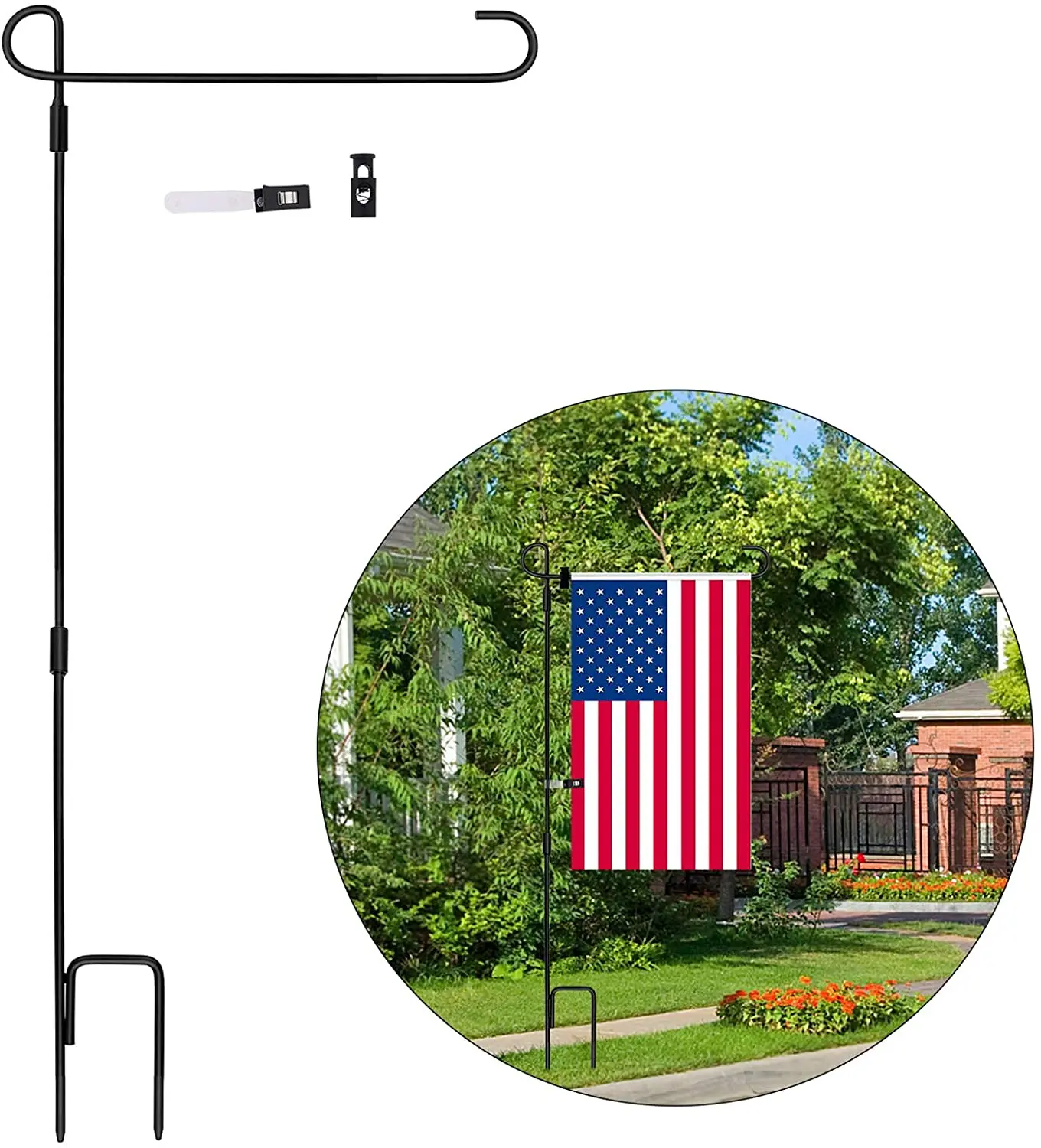 

Полностью садовая подставка для флага, высокое качество, вакуумное гальваническое покрытие, не выцветает, садовая подставка для сезона, Сад...