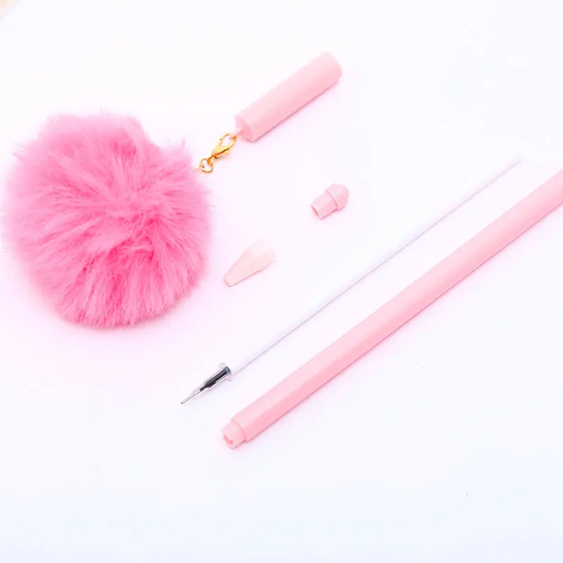 12 шт. корейский пушистый кулон гелевая чернильная ручка милые Kawaii школьные