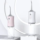 Ирригатор для полости рта, 3 режима, USB, перезаряжаемый водный Флоссер переносная зубная вода Jet, емкость для воды 220 мл, водонепроницаемый очиститель зубов