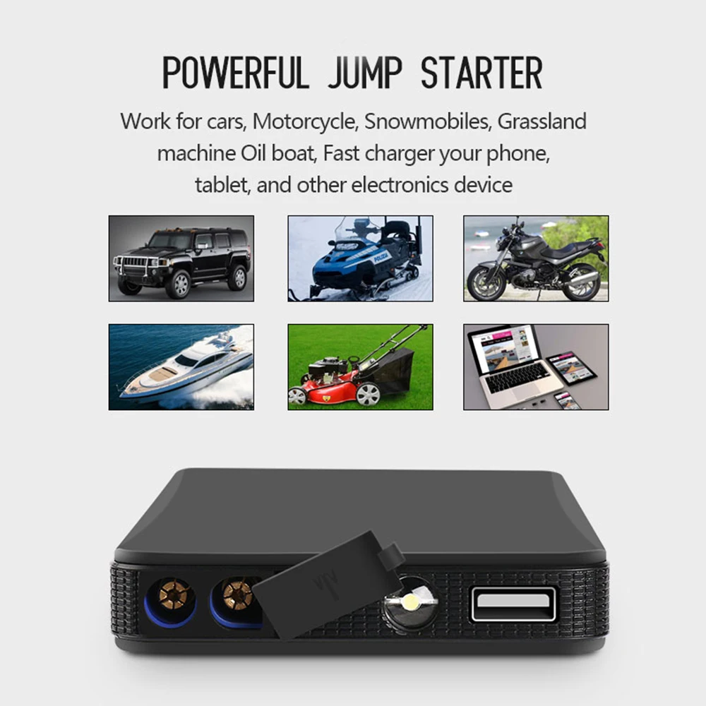 Портативное автомобильное пусковое устройство 5400 мАч внешний аккумулятор