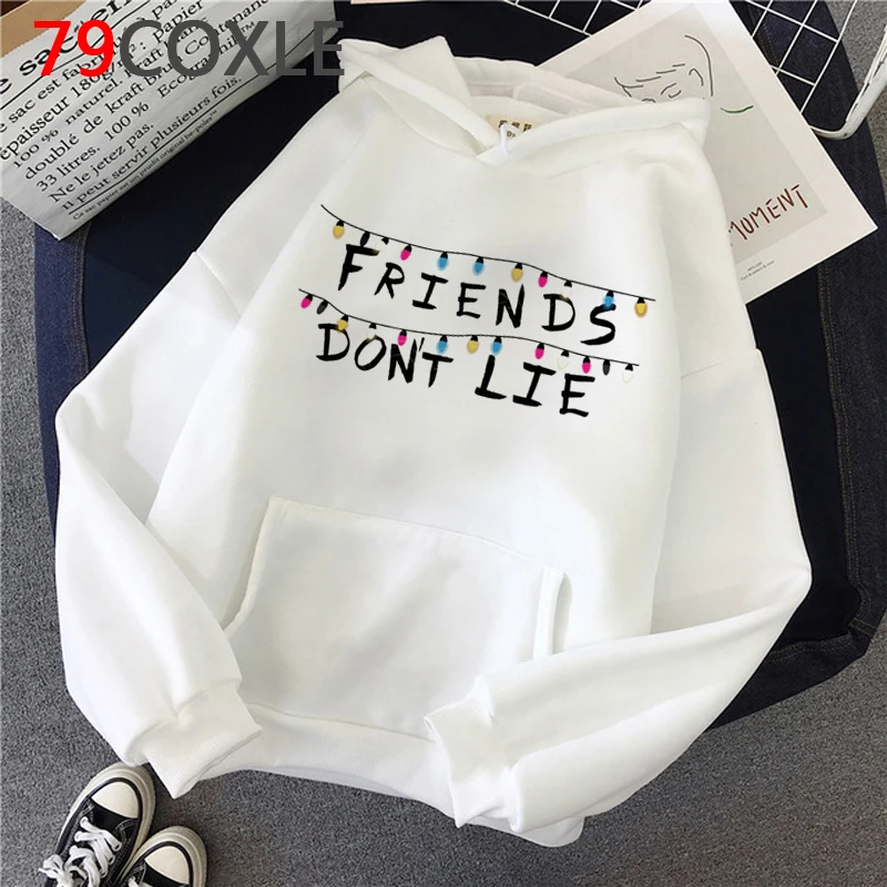

Stranger Things hoodies women printed anime female hoody Korea plus size