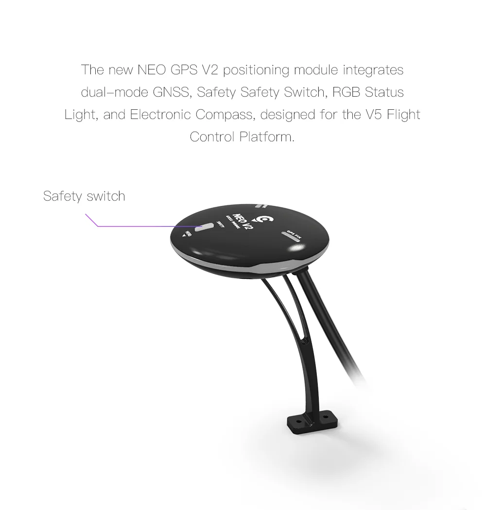 CUAV NEO M8N gps модуль с корпусом подставка держатель для Pixhack V5 + плюс RC части PX4