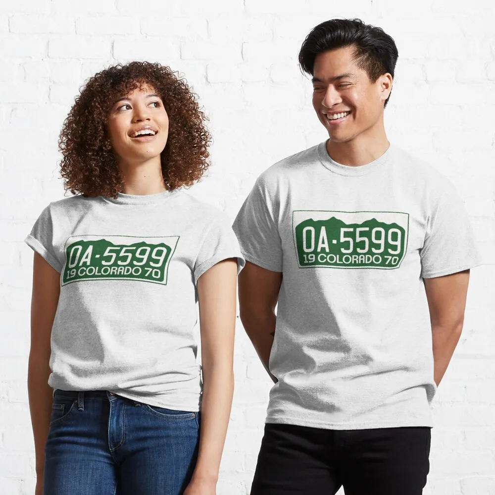 

Tops T Shirt Women Vanishing Point License Plate Classic T-Shirt