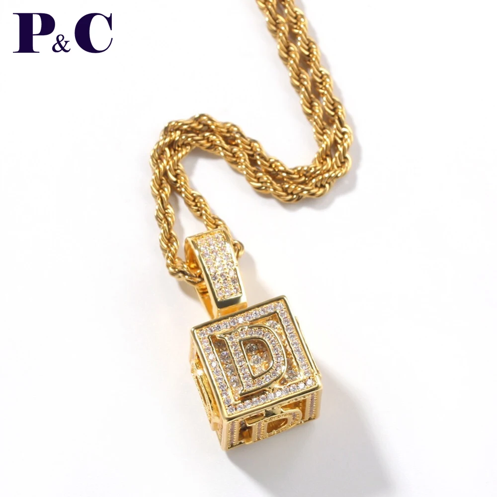Женское Ожерелье и подвеска в стиле хип хоп с кубическим цирконием|Цепочки| |