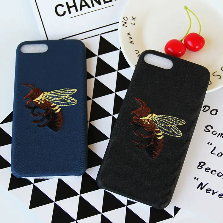 Новый чехол для телефона iphone 8 Plus роскошный цветочный ручная вышивка розовый PU xs