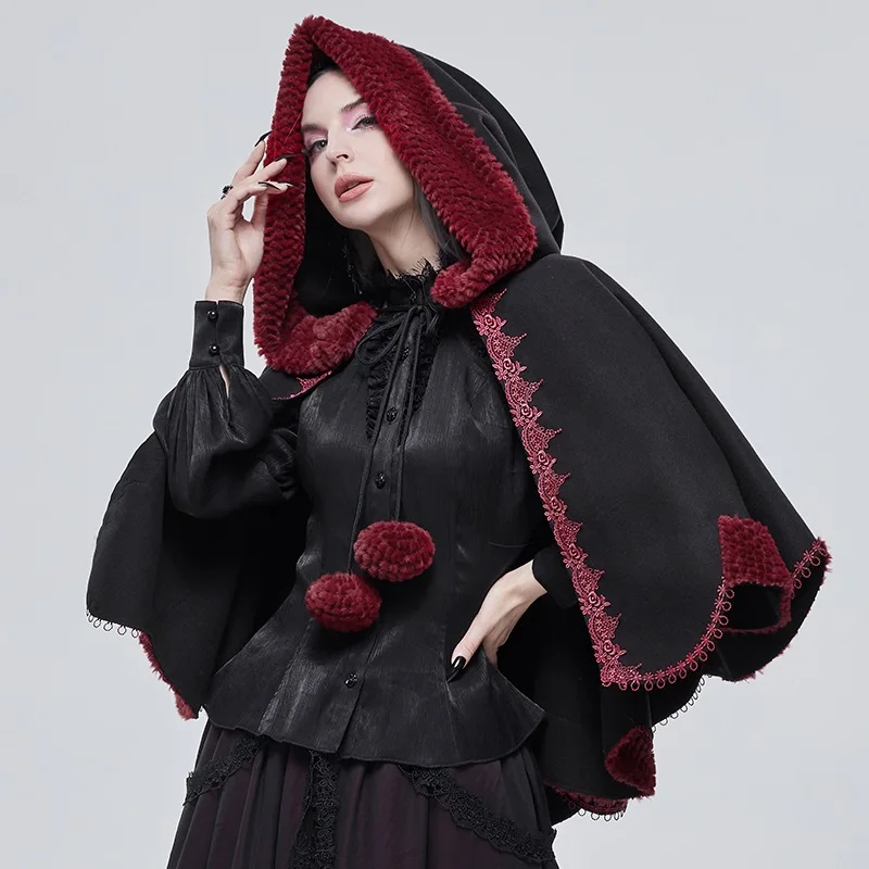 The New Gothic Winter Thickened Lolita Cape Over The Coat