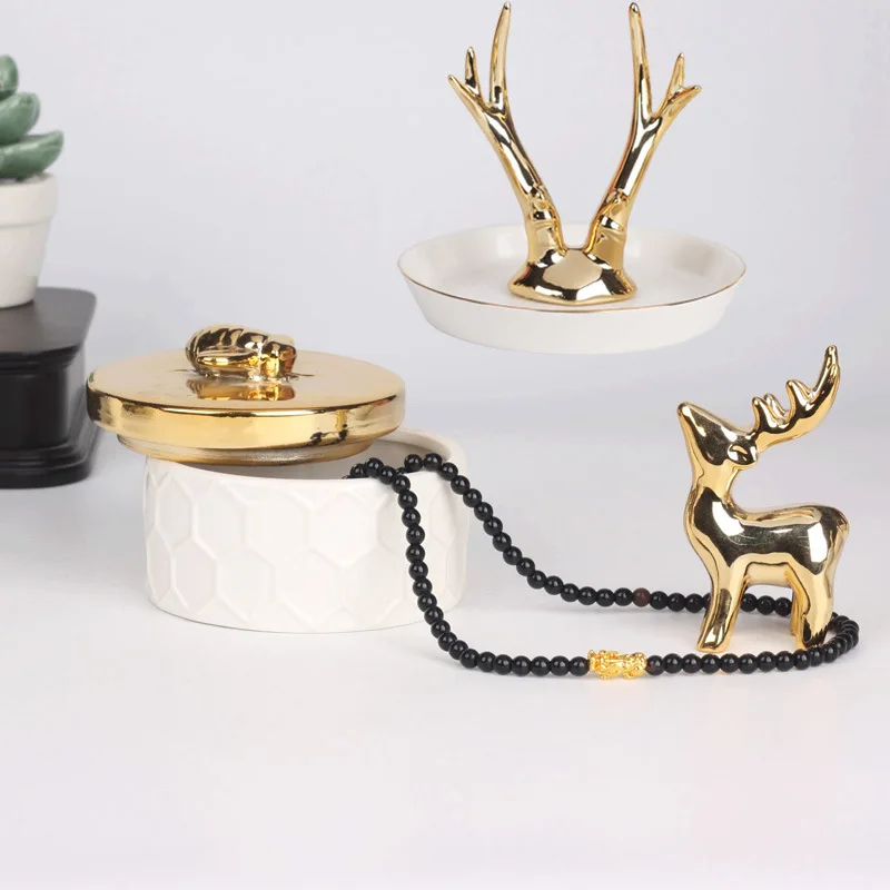 Кольцо Единорог держатель керамические украшения блюдо брелок подставка