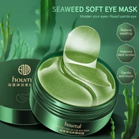 60pcs hyaluronic acid repair eye patches green tea roselle eye mask moisturizing remove dark circles anti age eye skin care