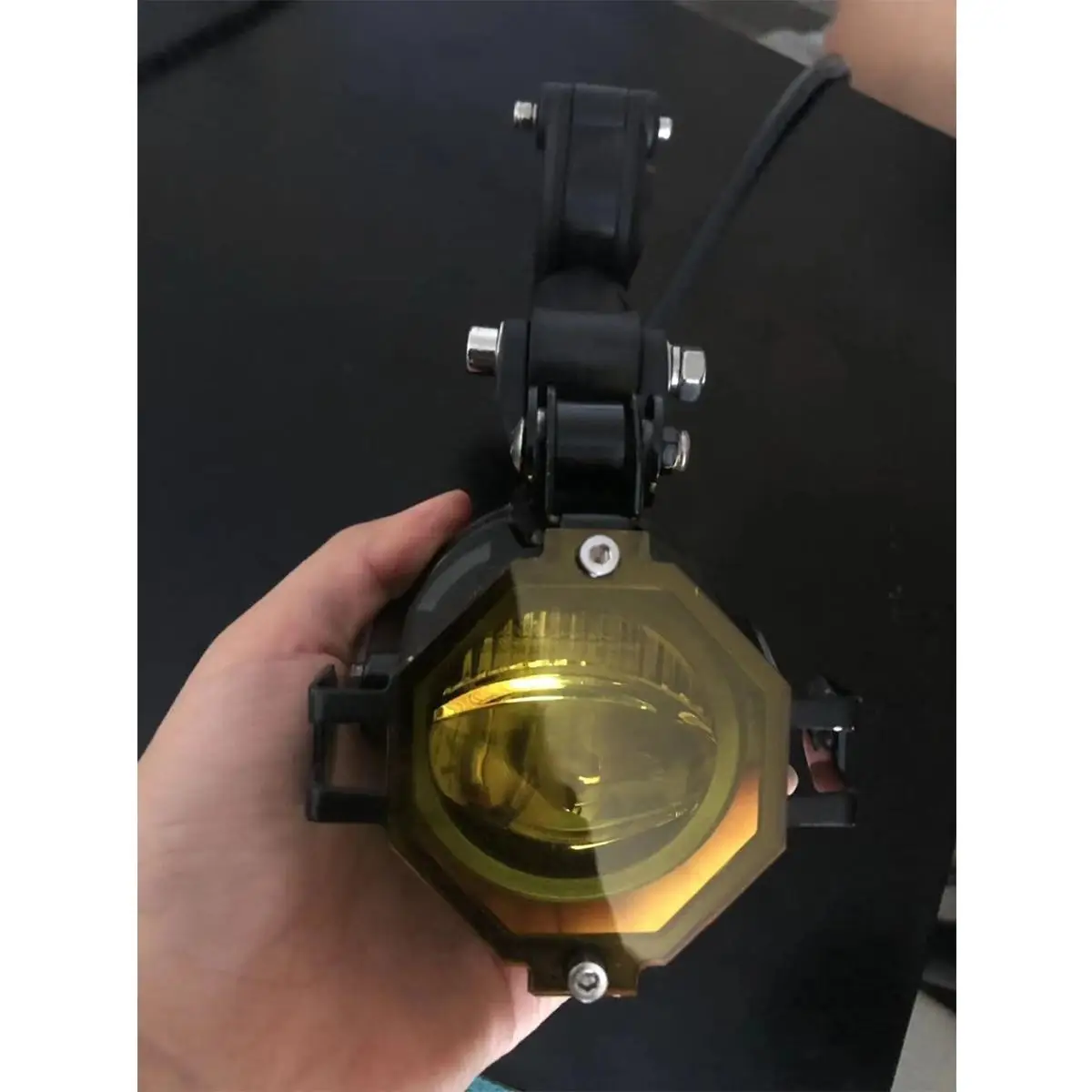 Белый Янтарный боковой свет мотоцикл светодиодный сигнальный фонарь