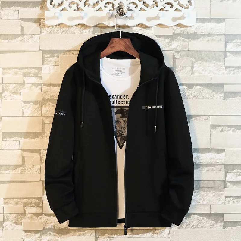 Весенне-осенняя мужская куртка большого размера свободная Спортивная ветровка