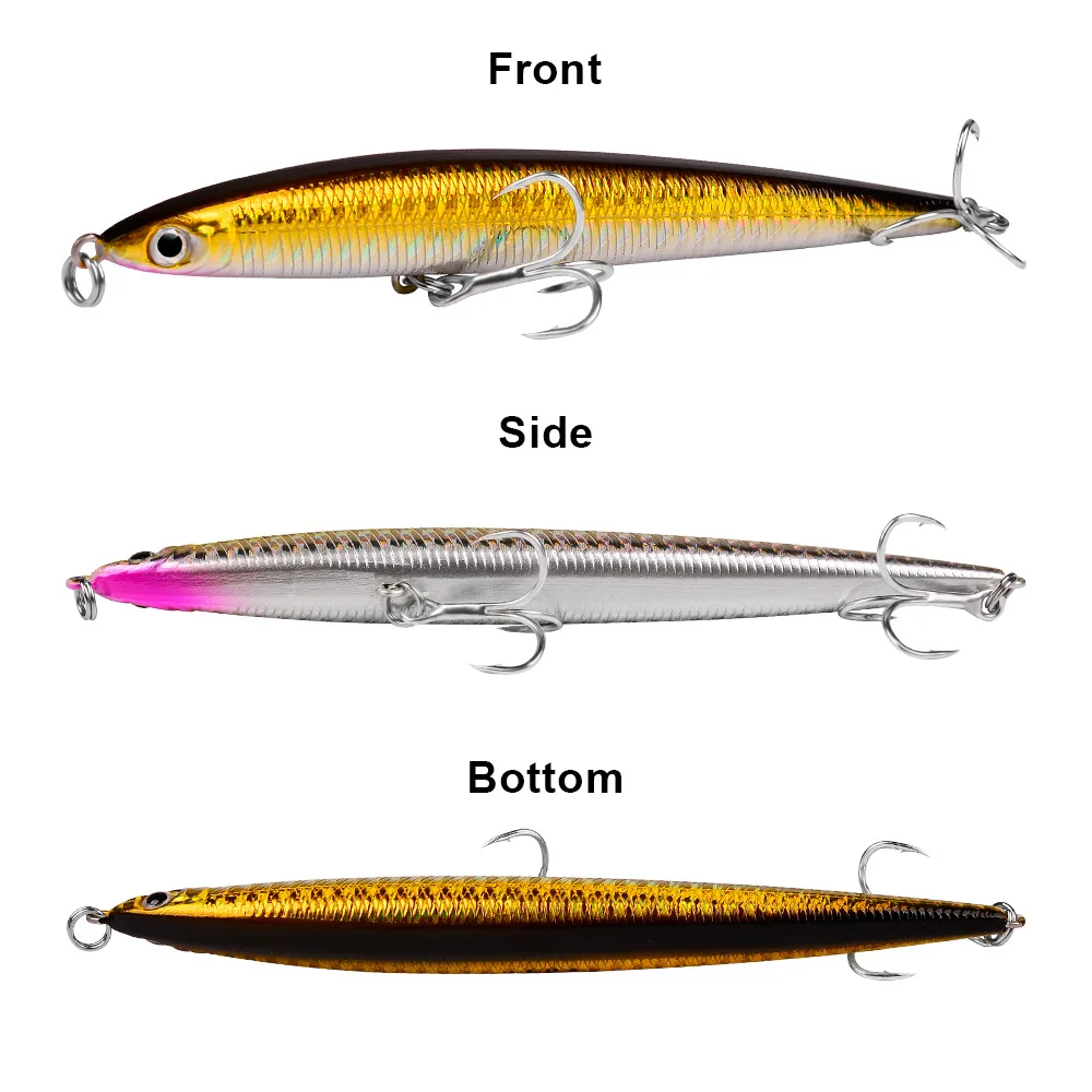 Тонущий Приманка для рыбалки карандаш 130 мм 27 5 г длинный Литой Воблер Topwater