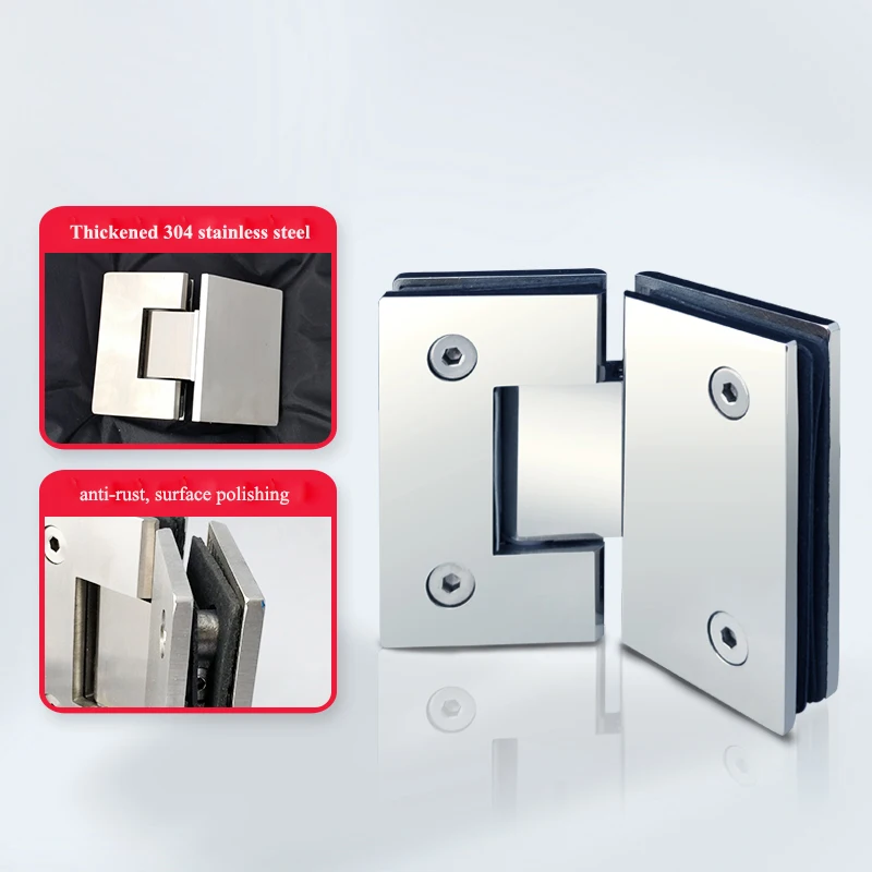 304 нержавеющая сталь стеклянная дверная петля 135 градусов душевая комната фитинг