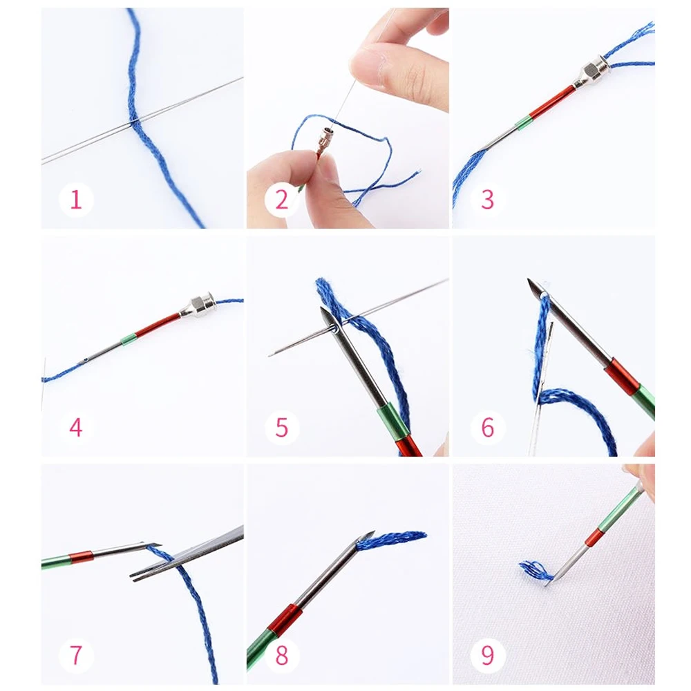 7 шт. иглы для пробивки нитей|Швейные инструменты и аксессуары| |