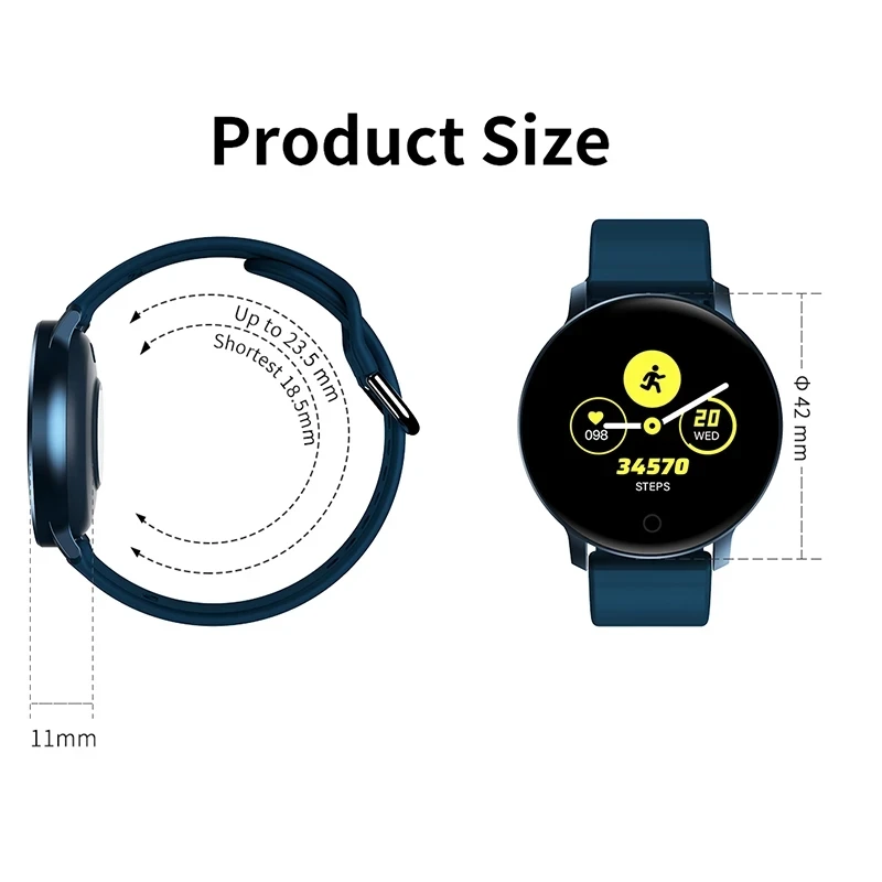 

EOENKK X9 1.3 inch Heart Rate Monitoring Smart Watch Woman Call Message Reminder Smartwatches Men Sport Wristwatch