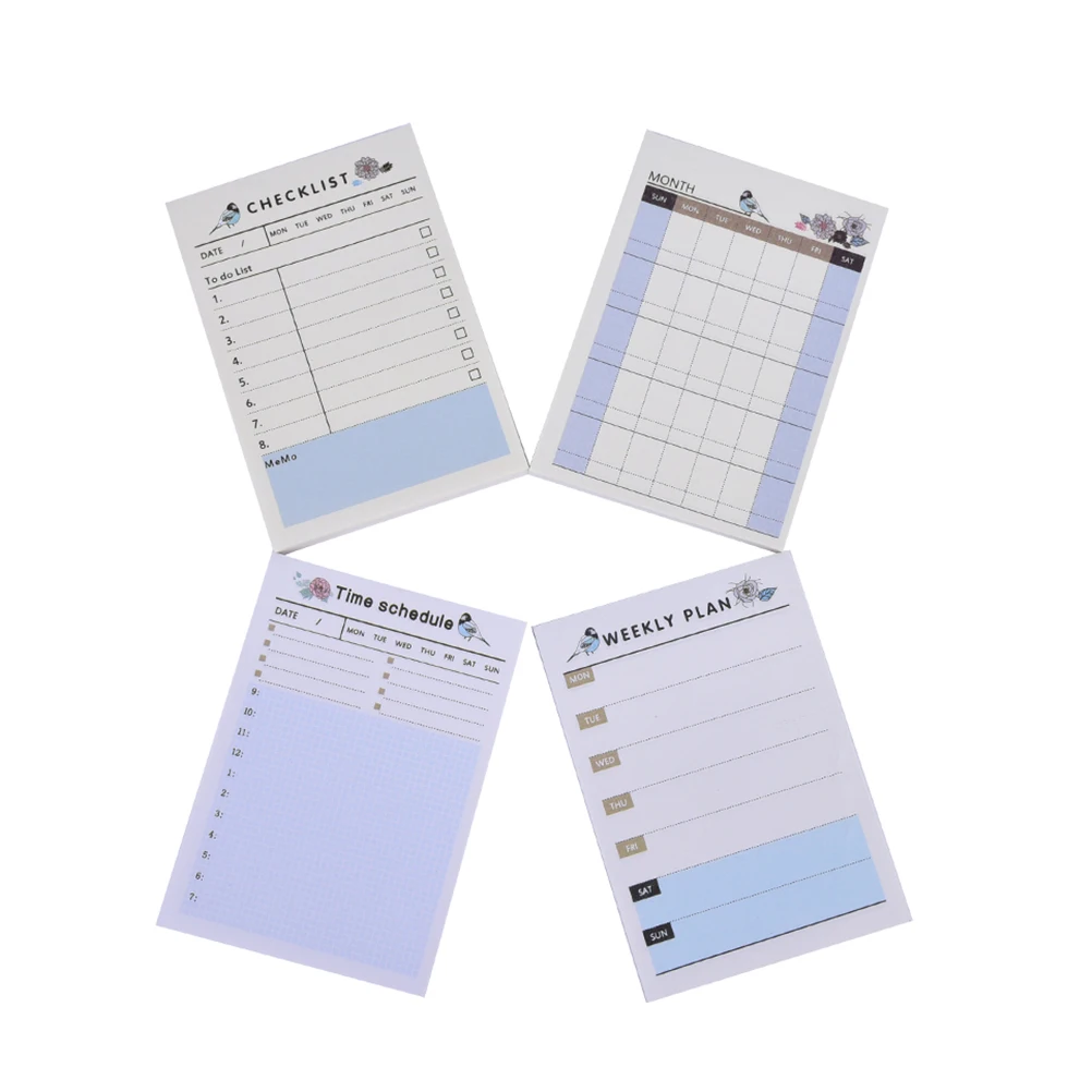 

New 1PC Weekly/Daily Planner Sticker Sticky Notes Memo Pad Schedule Check List