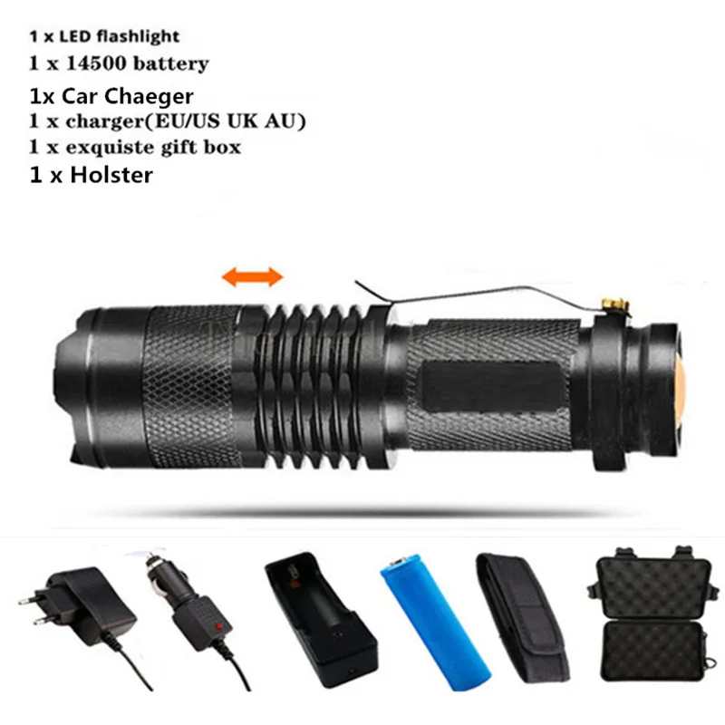 Мощная Вспышка G700 Cree XML Q5 светодиодный алюминиевый водонепроницаемый фонарь с