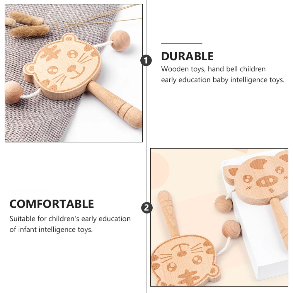 

1pc Baby Interactive Rattle Baby Early Educational Hand Bell