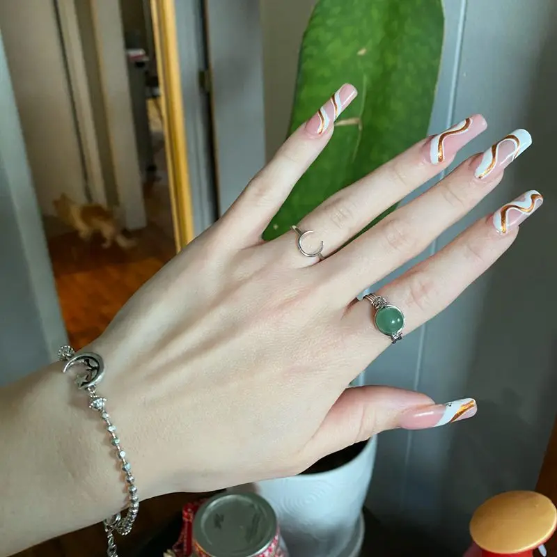 Светлые роскошные серебряные кольца Boako с зажимом для пары свадебной вечеринки