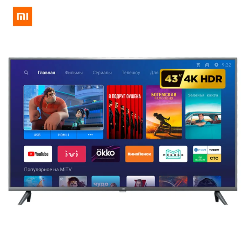 Телевизор xiaomi Mi TV 4S 43 Android Smart LED 4K 1G + 8G DVB T2 глобальная версия|Телевизоры| |