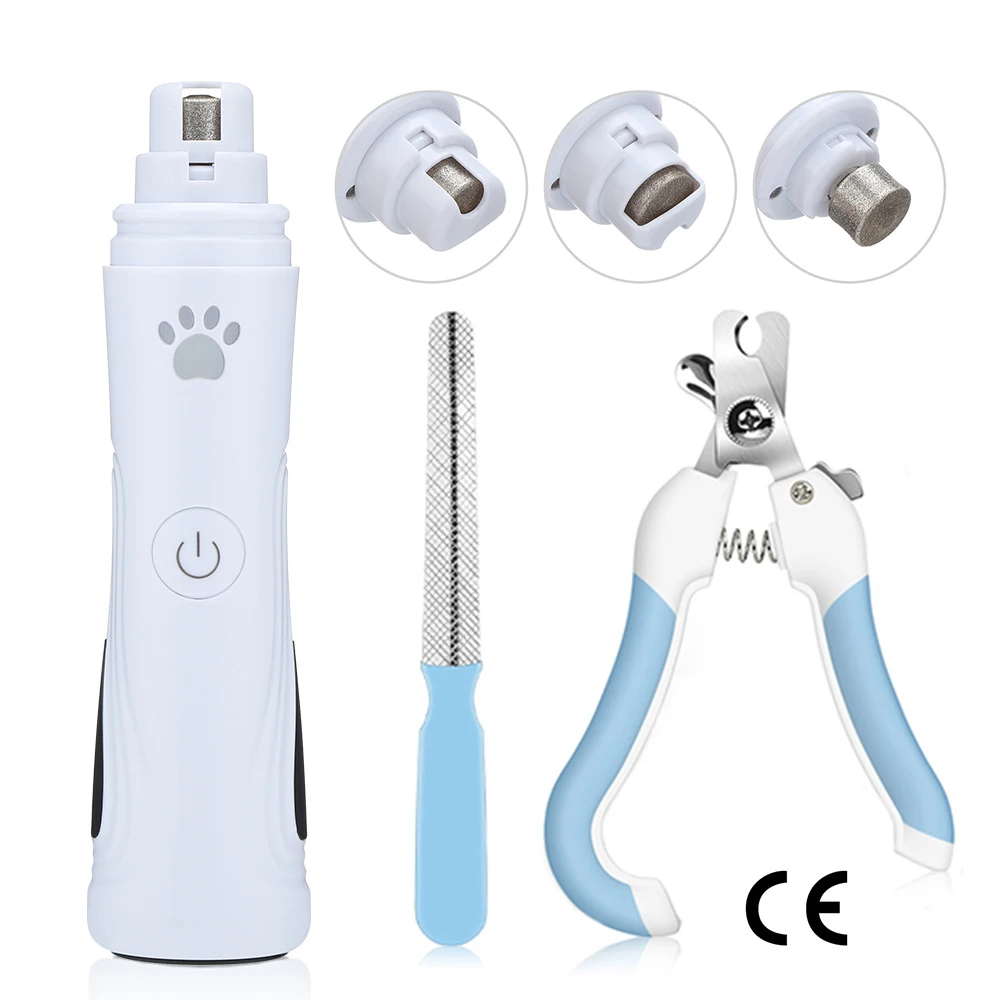 

Модернизированная 3-скоростная перезаряжаемая машинка для маникюра домашних животных Машинка для стрижки когтей собак Безопасная электри...
