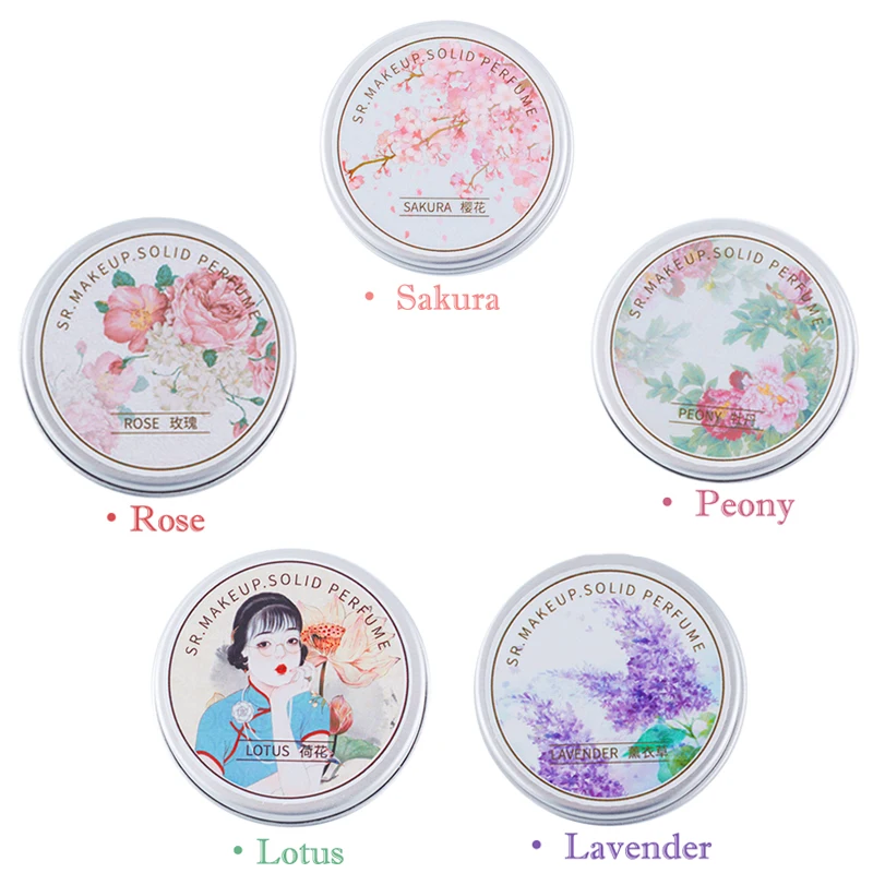 

Solid Perfume Portable Balm Fragrance Solid Mild Long Lasting Aroma Skin Care