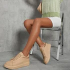 Женские ботинки на плоской подошве, однотонные ботинки с круглым носком, украшенные цепочкой, Осень-зима 2021