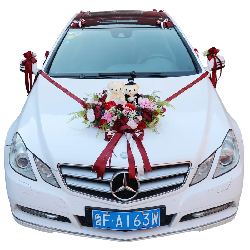Мультяшная кукла в форме сердца диск свадебное украшение автомобиля Имитация