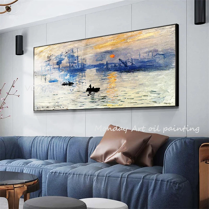 Ручная роспись высокое качество картина маслом для Гостиная Современный Морской